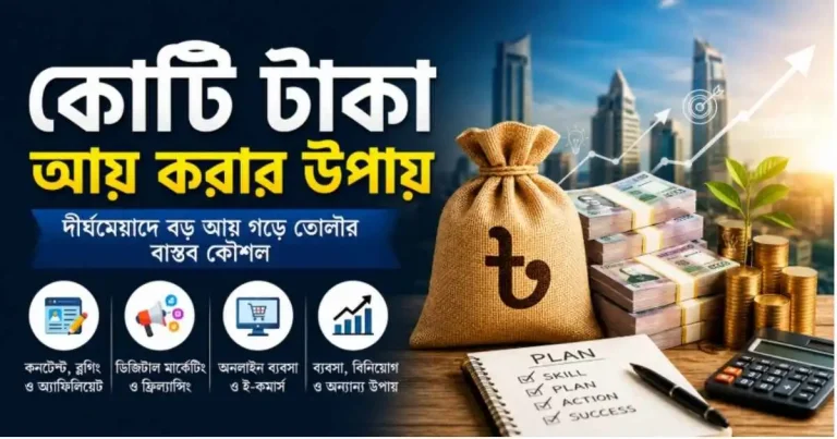 কোটি টাকা আয় করার উপায়