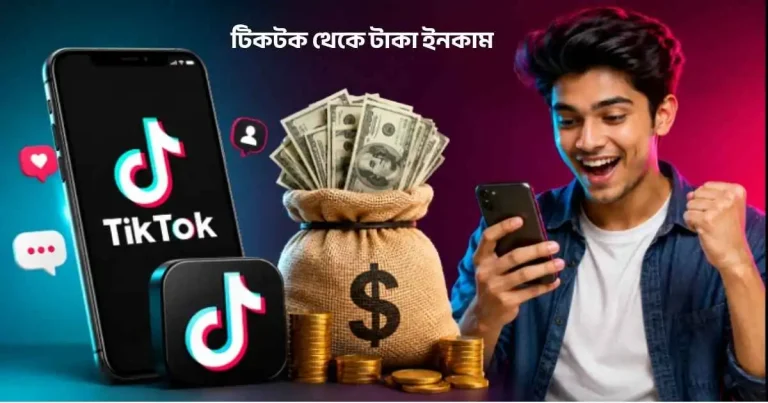 টিকটক থেকে টাকা ইনকাম
